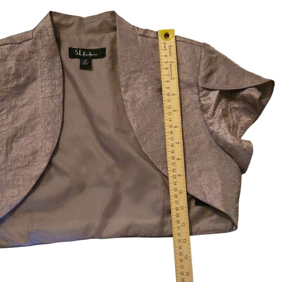 VTG S. L. Fashions Dress 8P 2 Piece Fairy Isle Layered Ruffled Whimsical - Picture 8 of 12